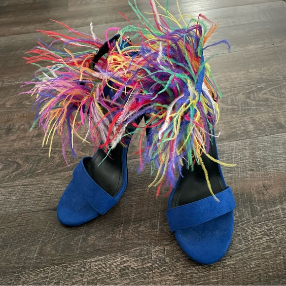 Cape Robbin Shoes - Cape Robbin Feathered Heels